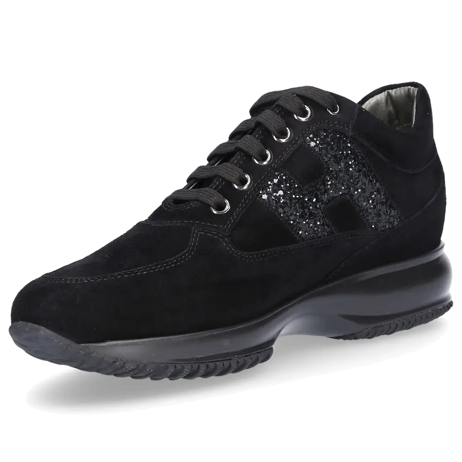Hogan - Sneaker low 9KE Veloursleder - schwarz