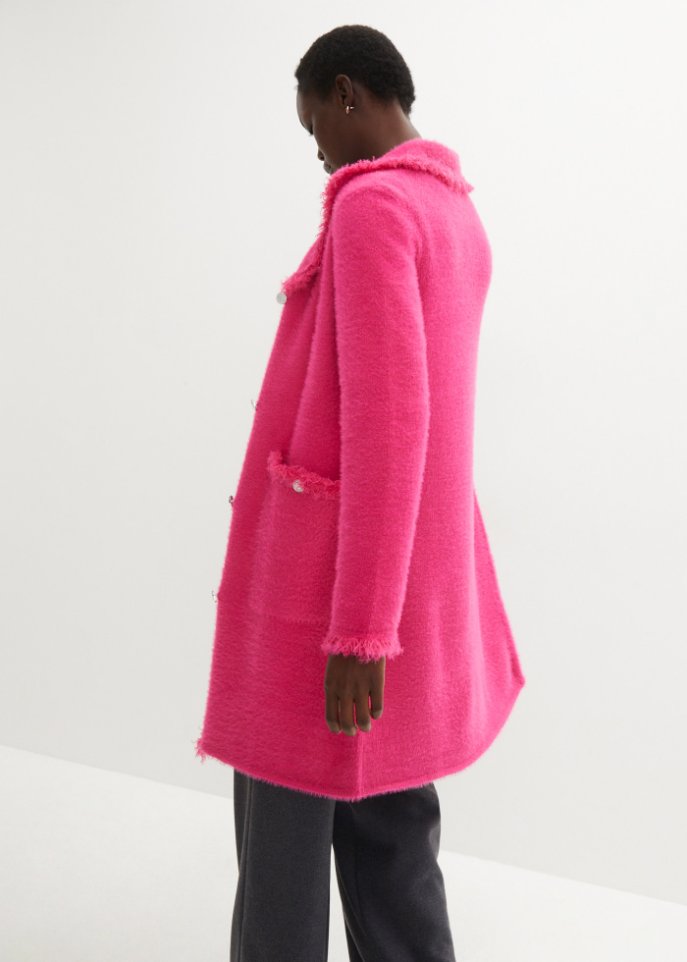Strickmantel aus Federgarn