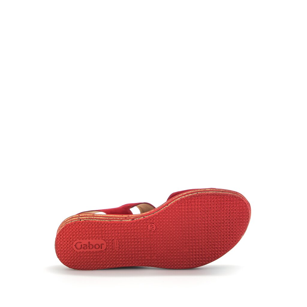 Gabor fashion Plateau Sandale rot
