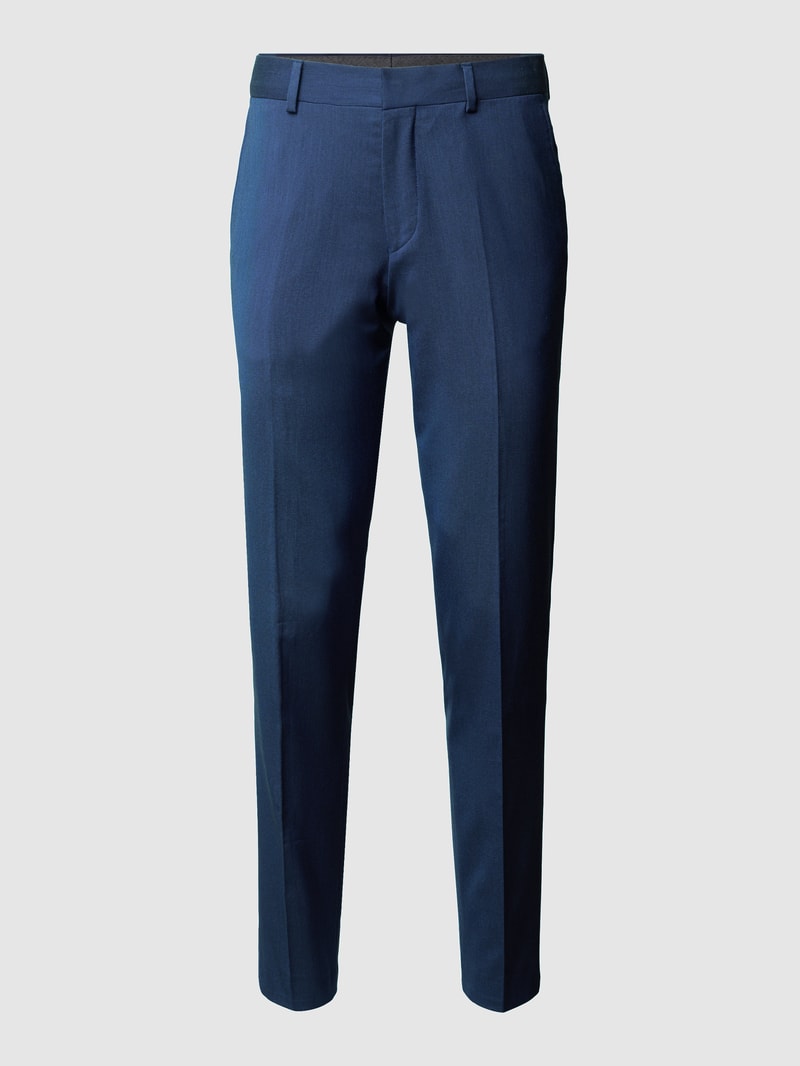 Business-Hose mit Webmuster in royalblau