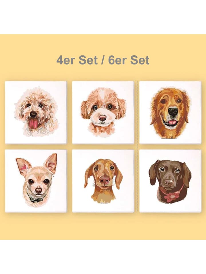 ARTNANAS Mini Malen nach Zahlen 4er/6er Set-