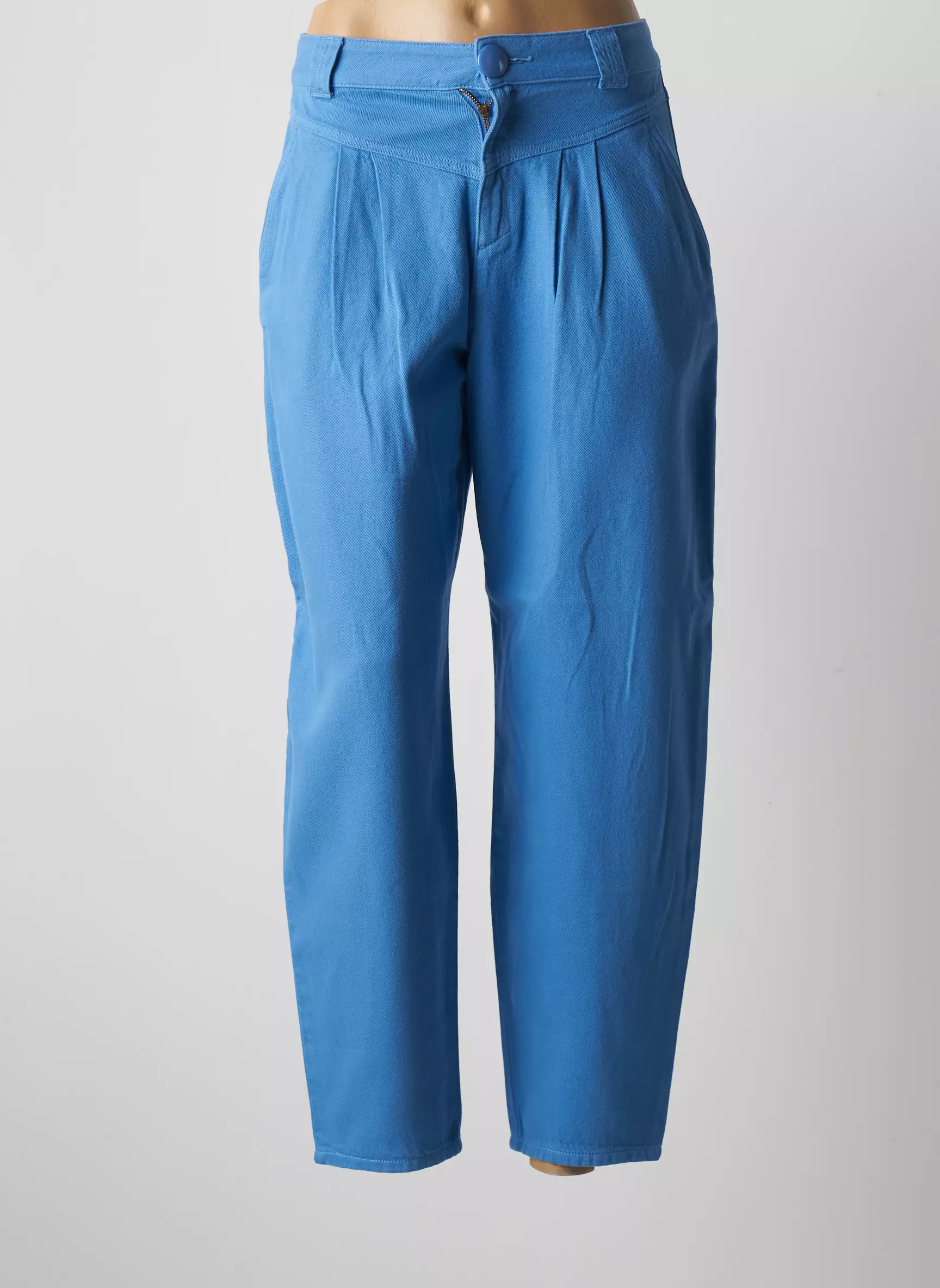 Des Petits Hauts Pantalon7 8 Femme couleur bleu