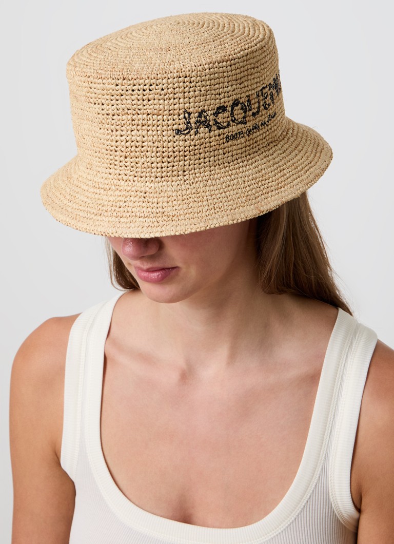 Jacquemus Le Bob Pesco klobouk z rafie
