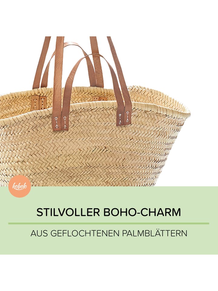 kobolo Einkaufstasche NATPALMBAG in Braun günstig kaufen onesize