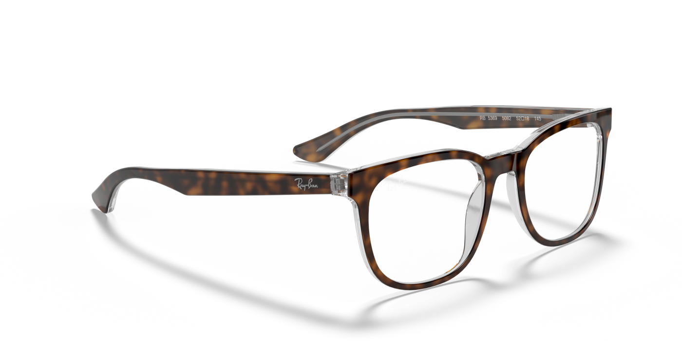 RB5369 OPTICS - Havana lucioasă pe transparent