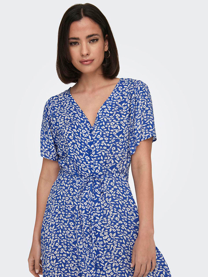 ONLY Kleid in Blau günstig kaufen