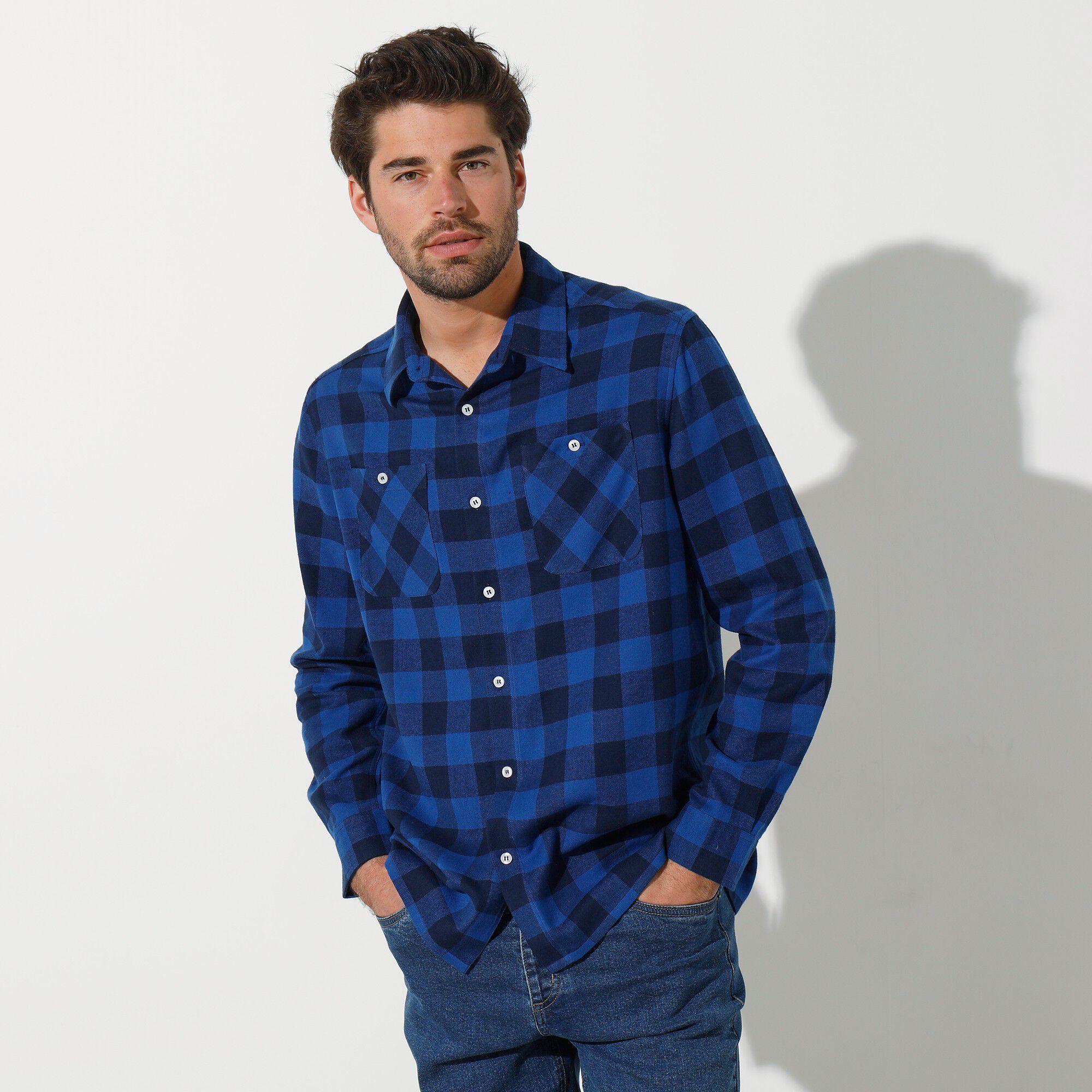Chemise carreaux écossais flanelle