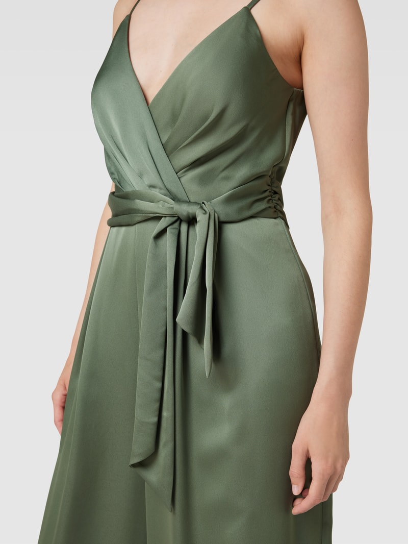 Jumpsuit mit Spaghettiträgern in grün