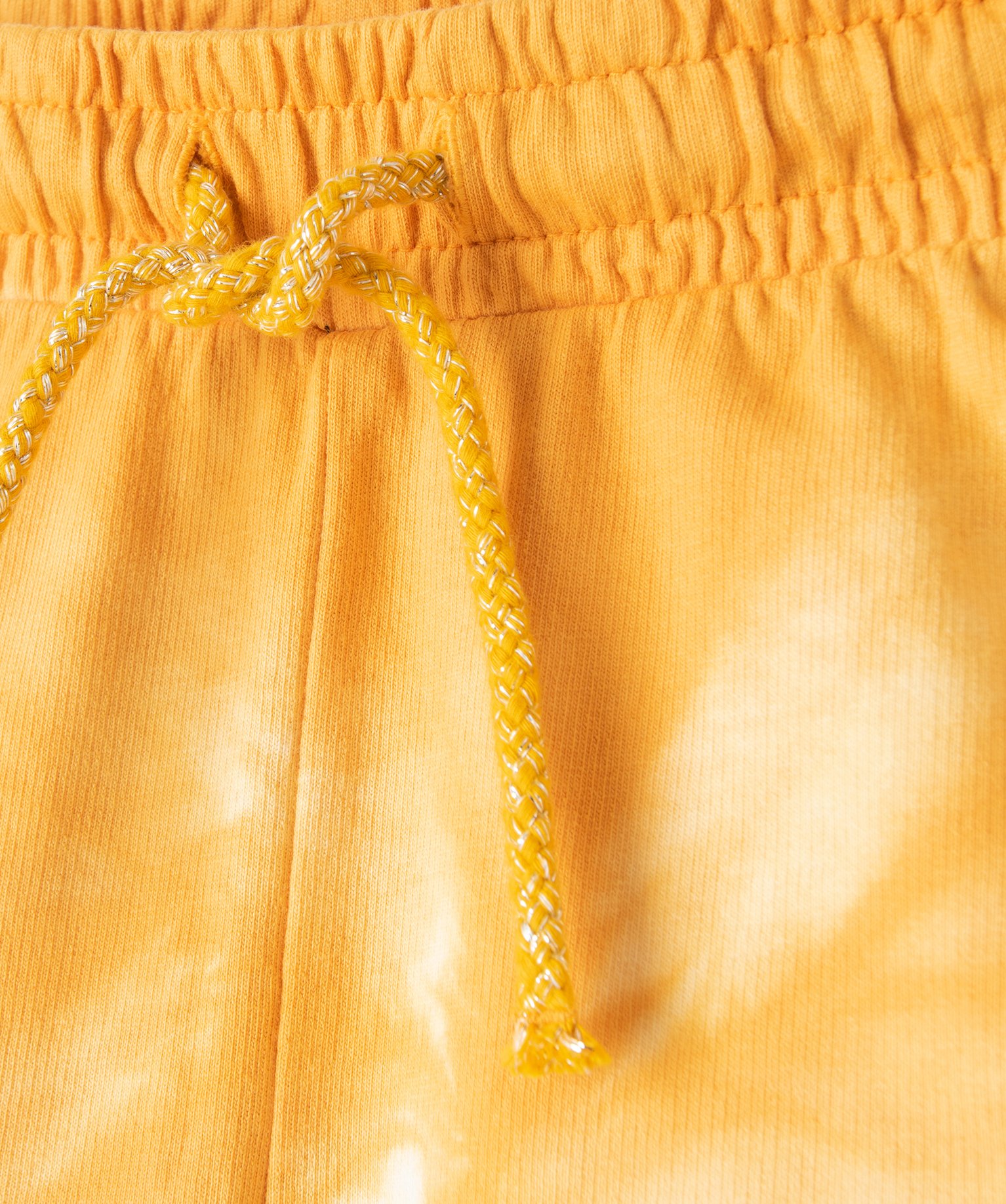 Short en maille avec ceinture élastique fille jaune | GEMO