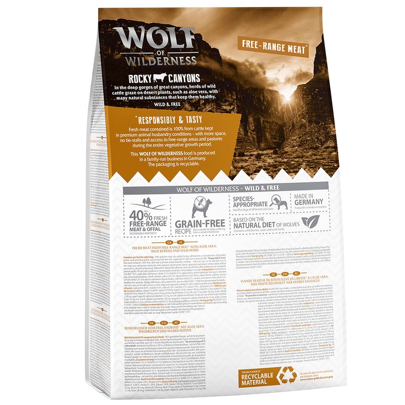 Wolf of Wilderness 'Rocky Canyons' - Freiland-Rind