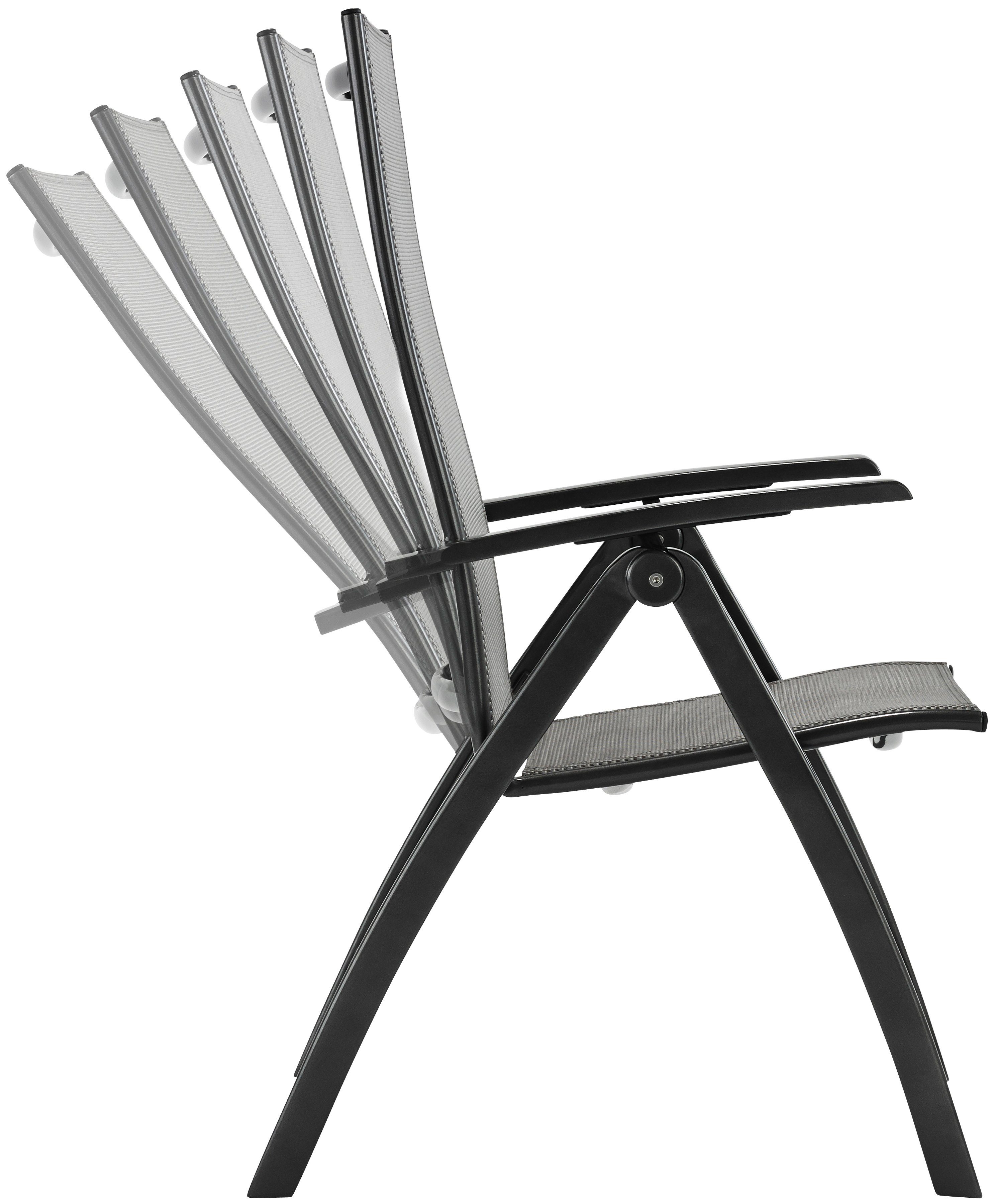 MERXX Gartensessel Vicenza (Set, 2-St), 2er Set, Alu/Textil, grau