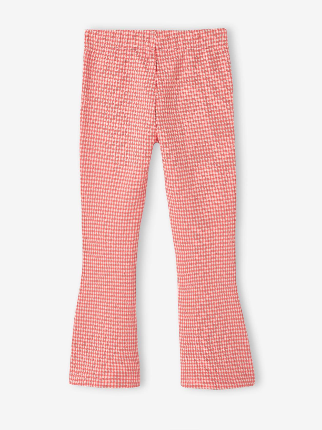 Vertbaudet Mädchen Flare-Leggings Oeko-Tex - rot kariert