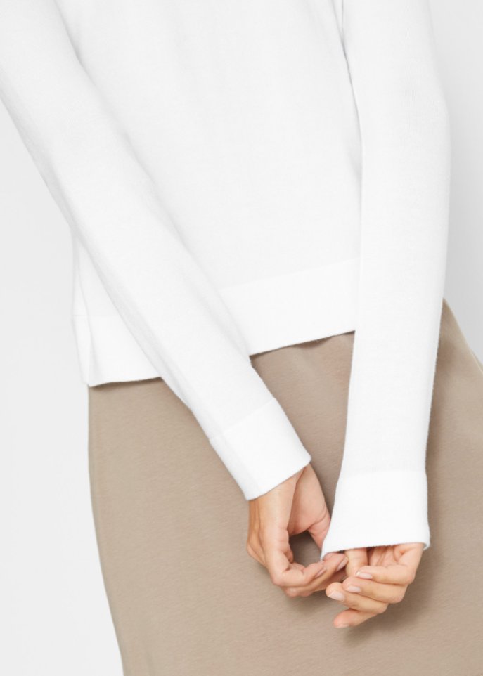 Kurze Stickjacke, langarm