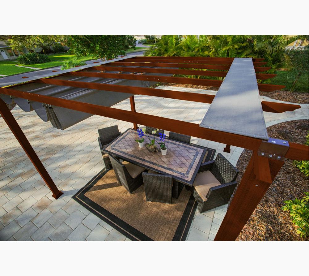 50NRTH Paragon Outdoor Pavillon Florida ca. 12,25 m² Cocoa Braun