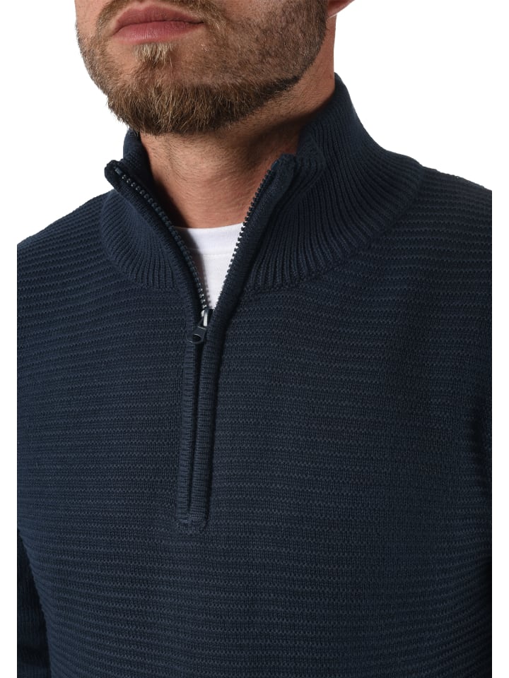 INDICODE Troyer IDRichard 35421MM Strickpulli mit Stehkragen in dunkelblau günstig kaufen