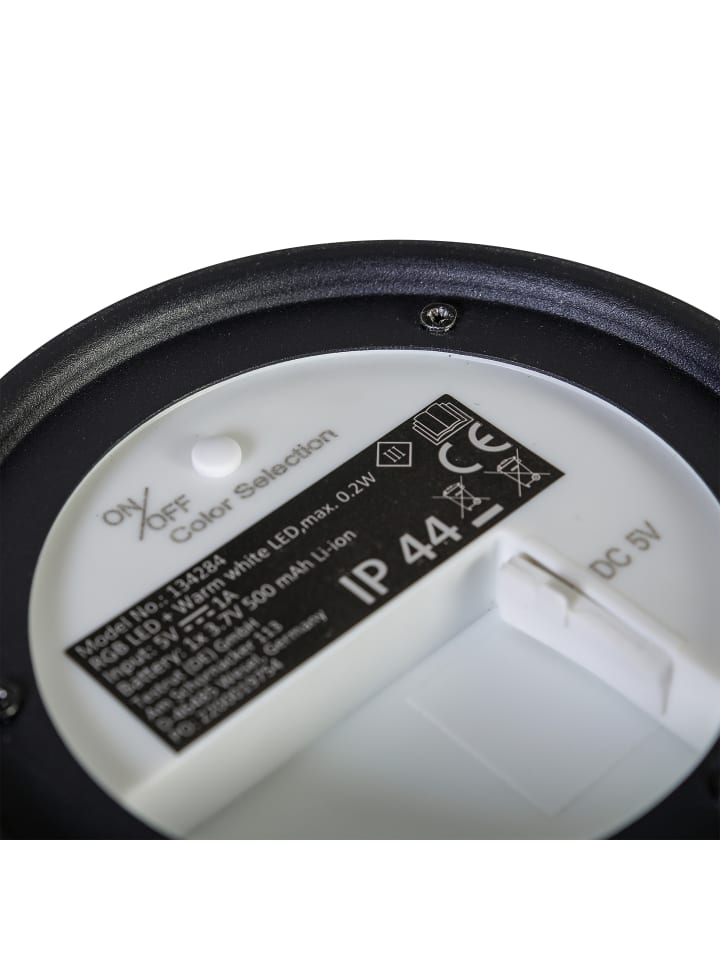 greemotion Solar-LED-Tischleuchte Outdoor, schwarz, mit Farbwechsel günstig kaufen onesize