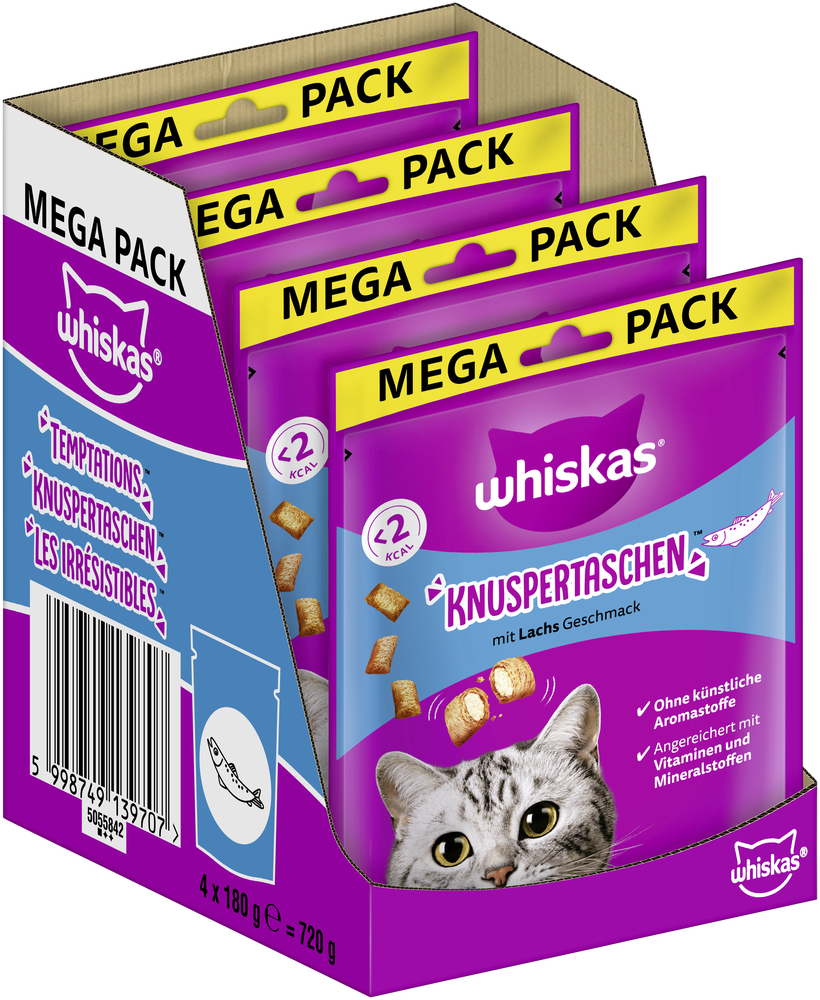 Whiskas Snacks Whiskas Knuspertaschen 4x180g
