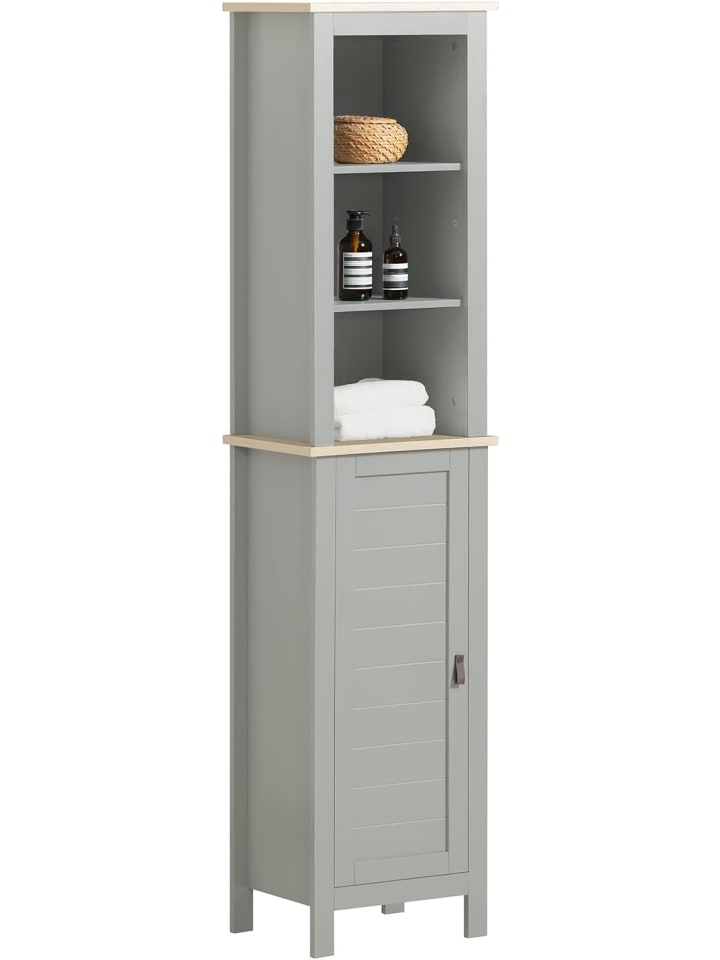 SoBuy Hochschrank in Hellgrau - (B)39 x (H)169 x (T)30cm günstig kaufen onesize