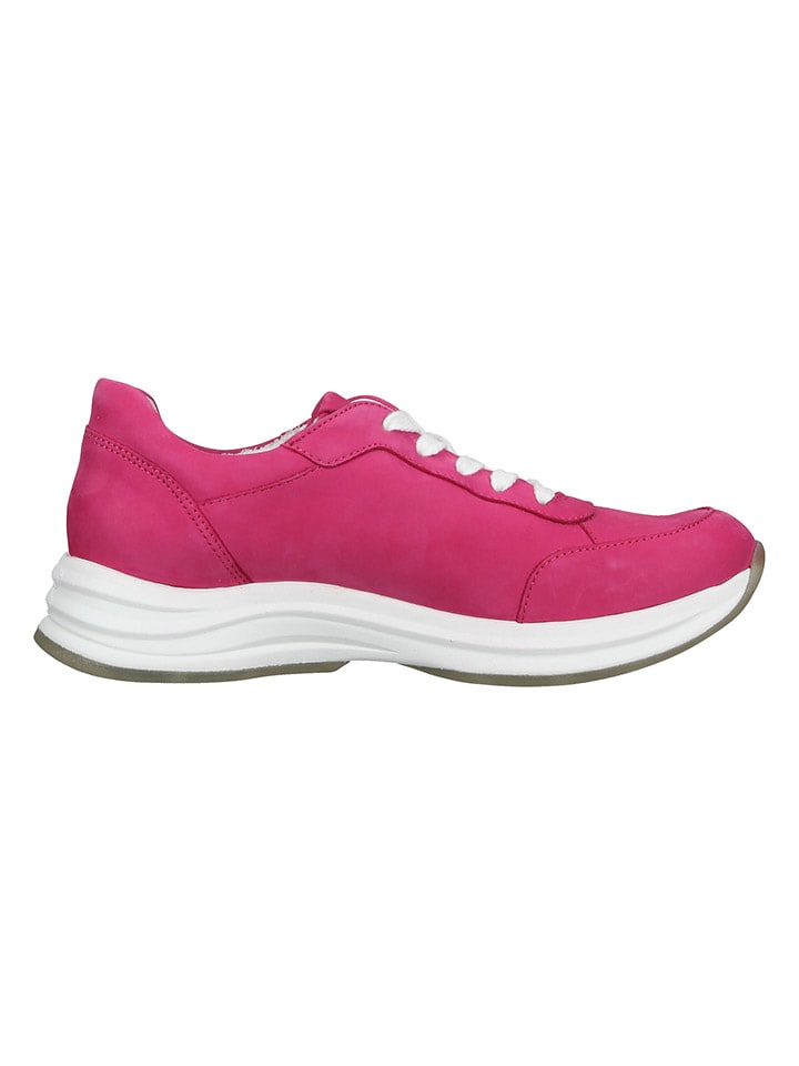 Paul Green Leder-Sneakers in Pink/ Weiß günstig kaufen