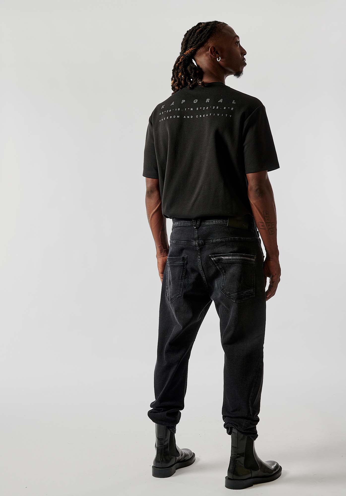 RAZED  Jean relaxed cropped Homme