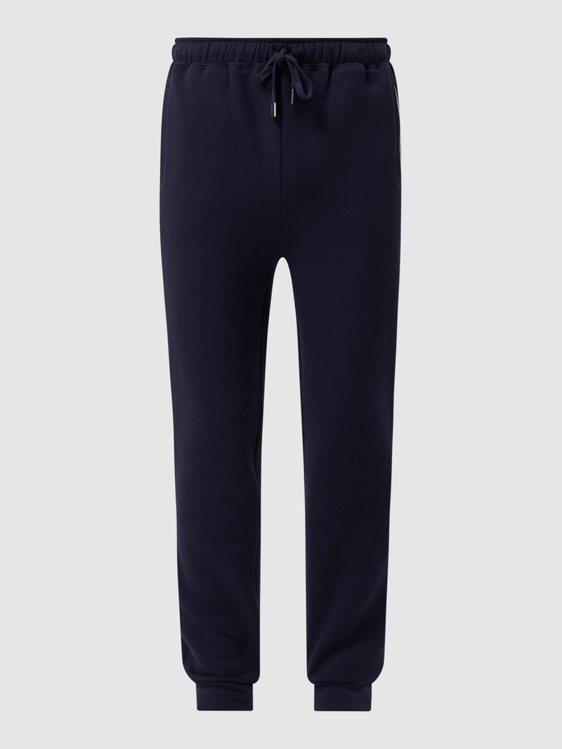 Sweatshorts mit elastischem Bund in dunkelblau