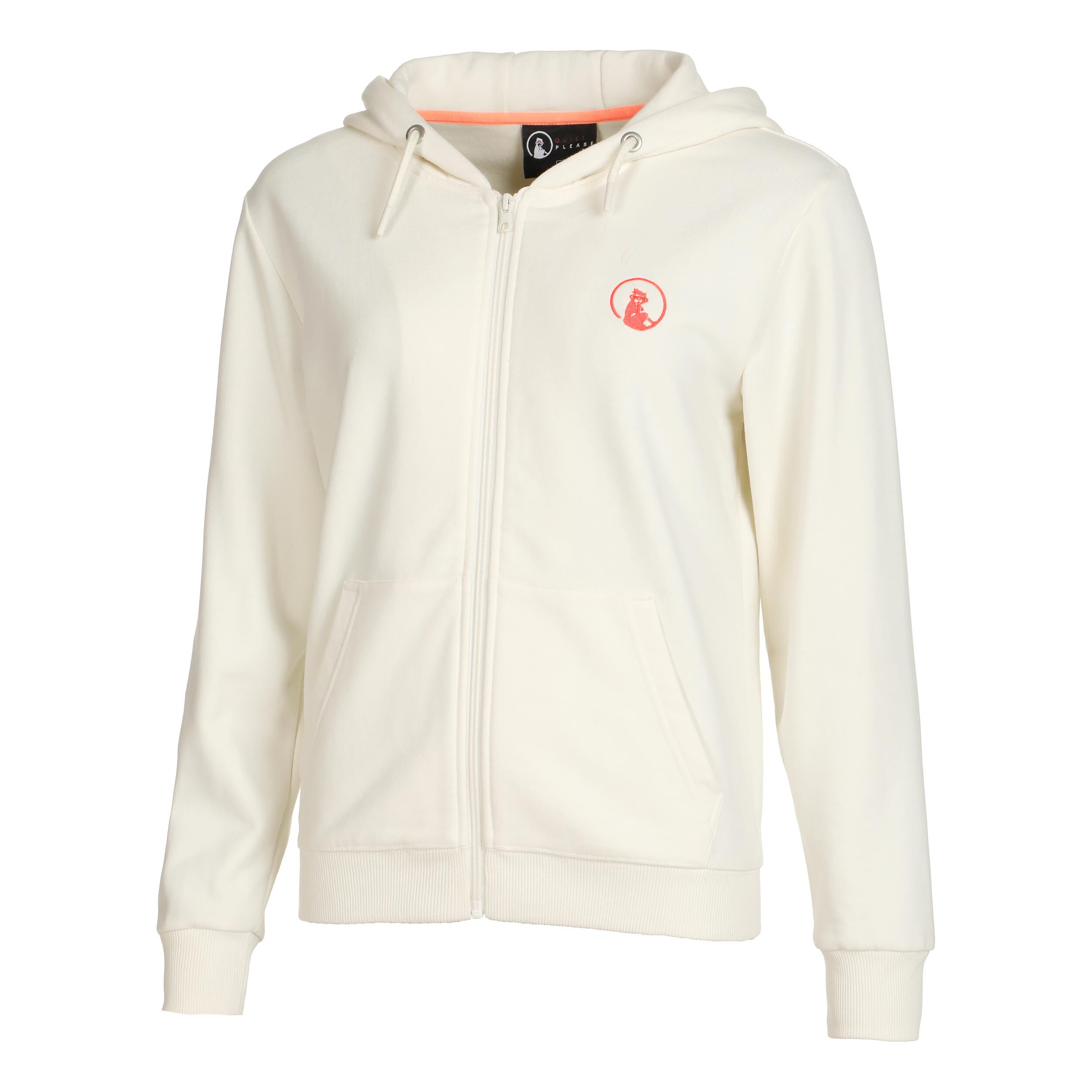 Crossroad Circles & Squares Zip Sweatjacke Damen - Weiß