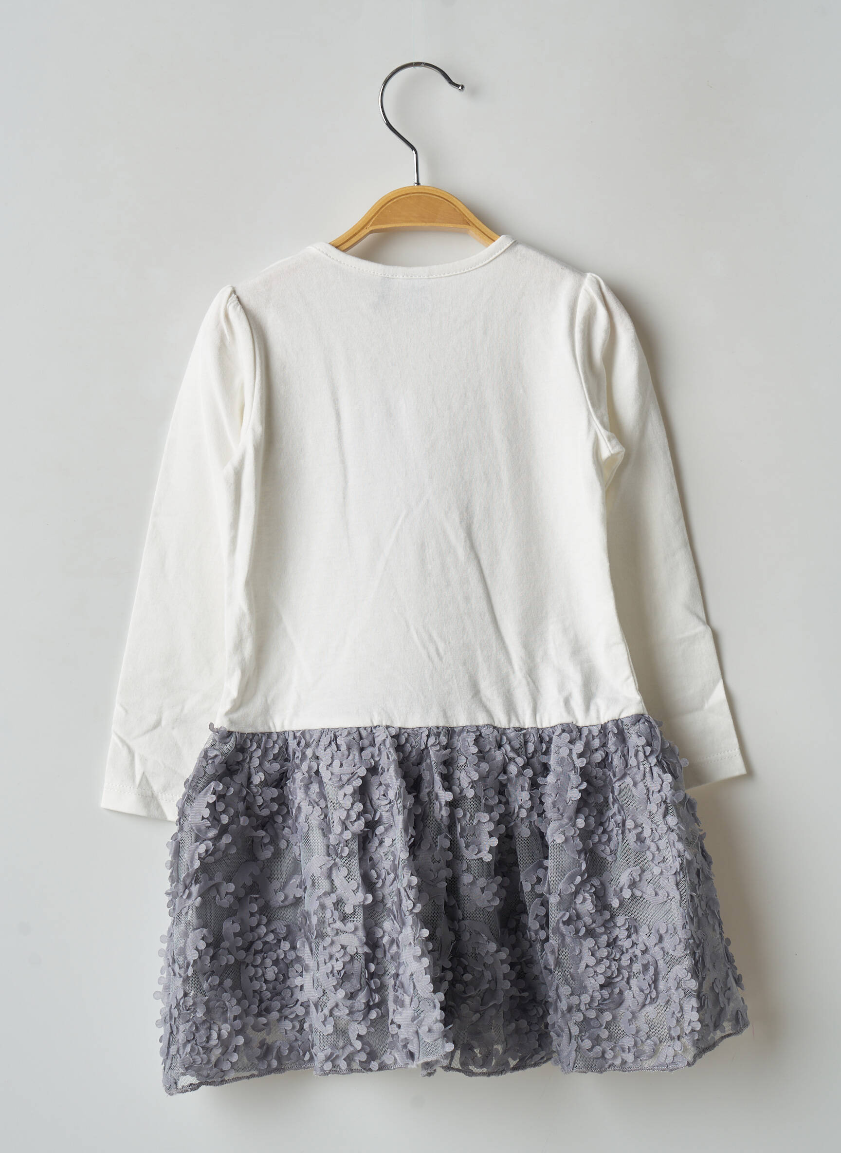 3 Pommes Robes Mi Longues Fille couleur gris