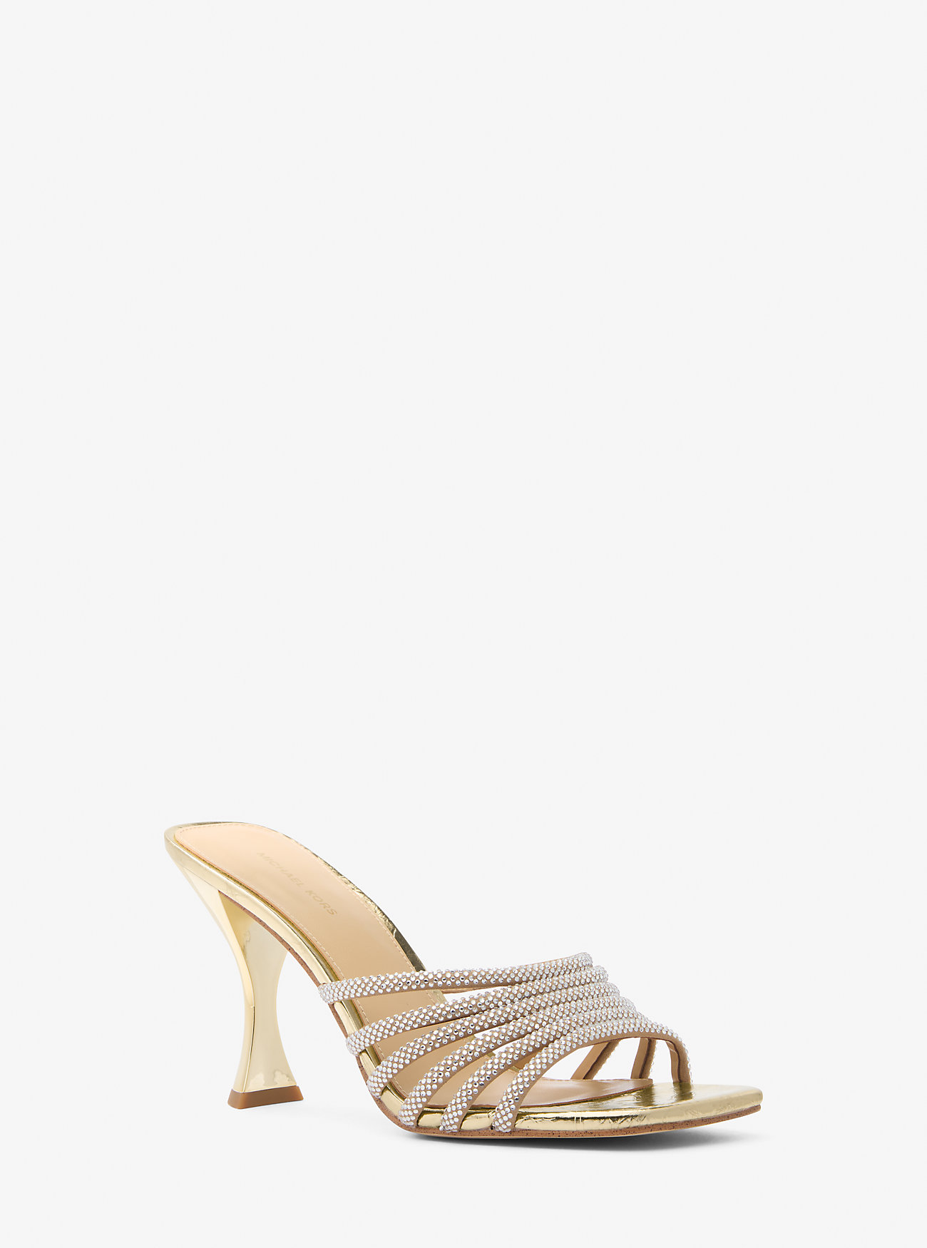 Haisley Embellished Sandal - PALE GOLD