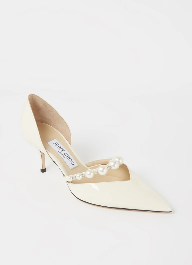 Jimmy Choo Aurelie pump in patent leather with crystal