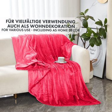 Wohndecke Grace, aus flauschigem Flanell, verschiedene Größen und Farben, Karat