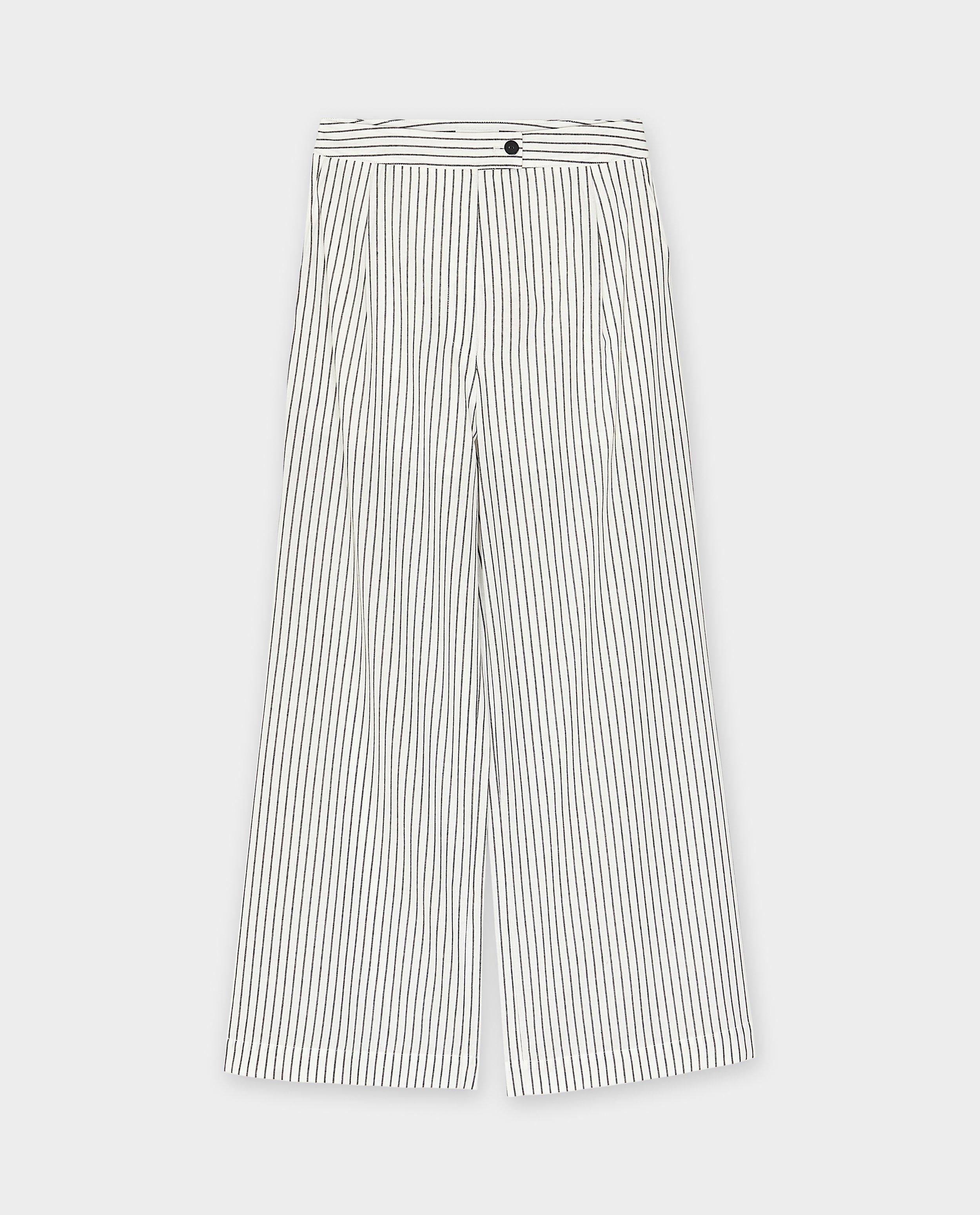 Pantaloni cu dungi albe Nanja Massy