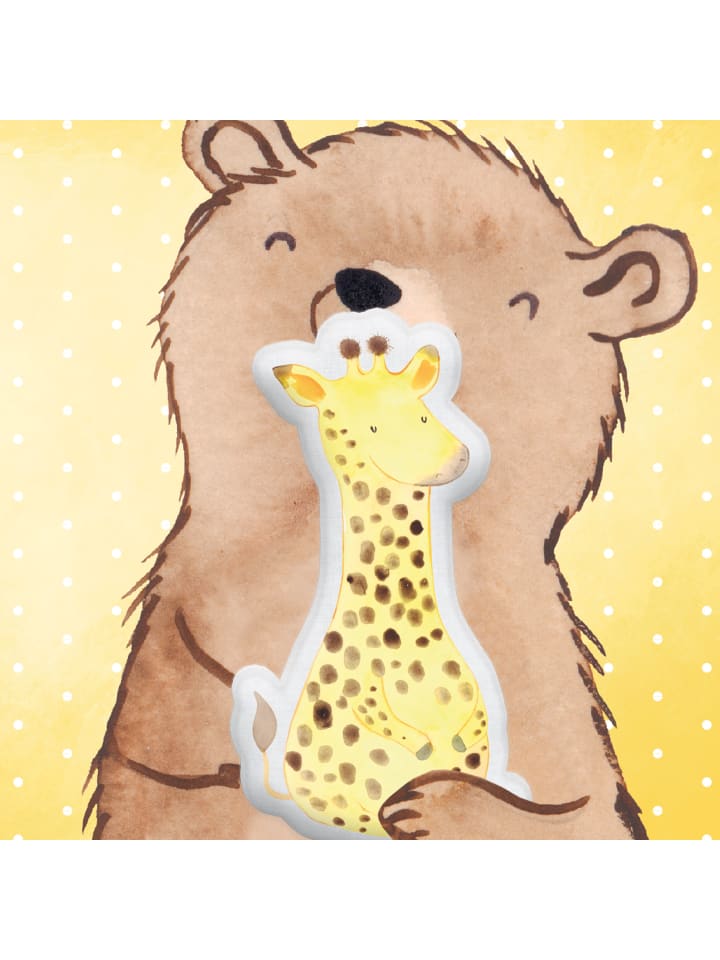 Mr. & Mrs. Panda Kissen Kuscheltier Giraffe Zufrieden ohne Spruch in Weiß günstig kaufen