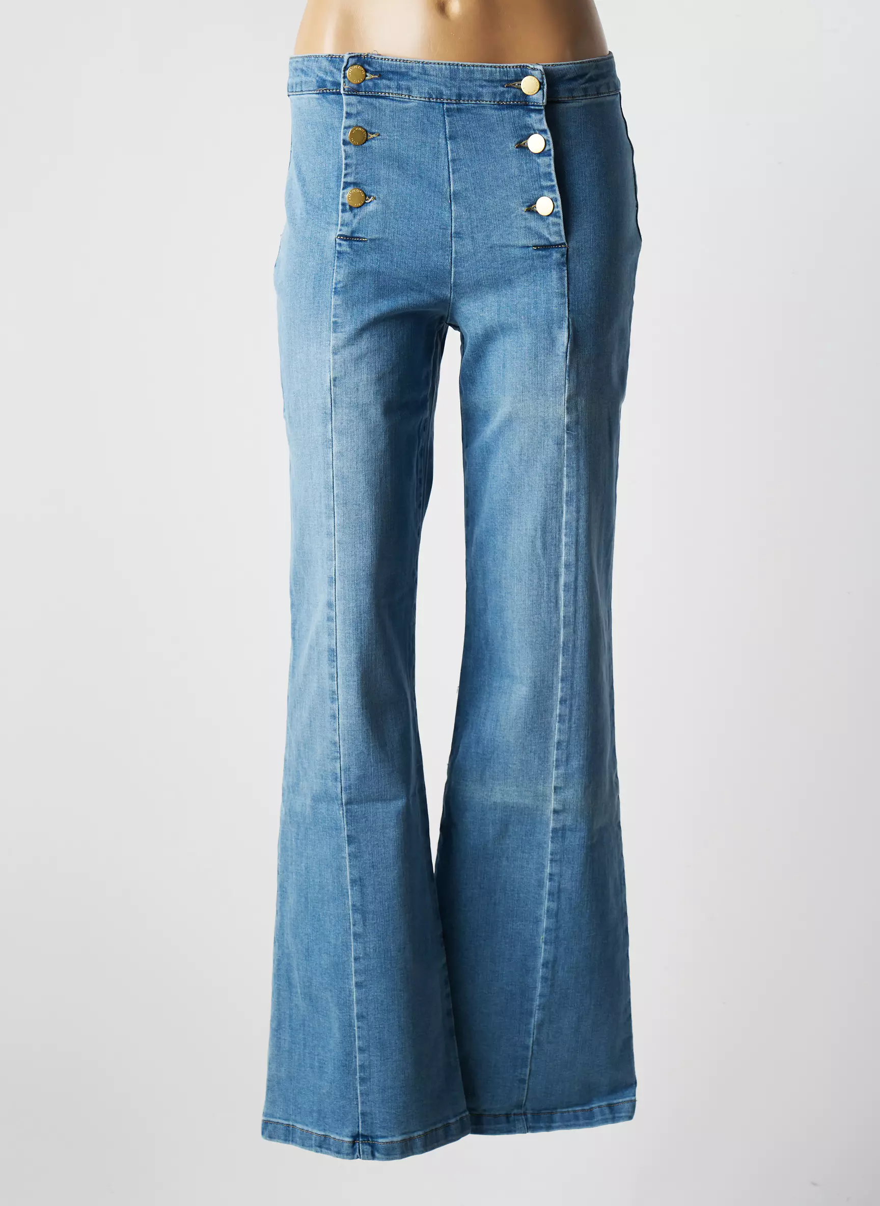 La Petite Etoile Jean Flare Femme couleur bleu