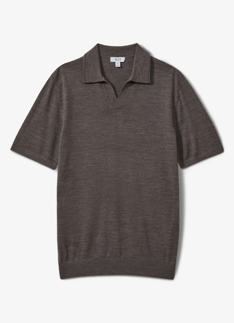 Tricou polo din lână Reiss Duchie slim fit