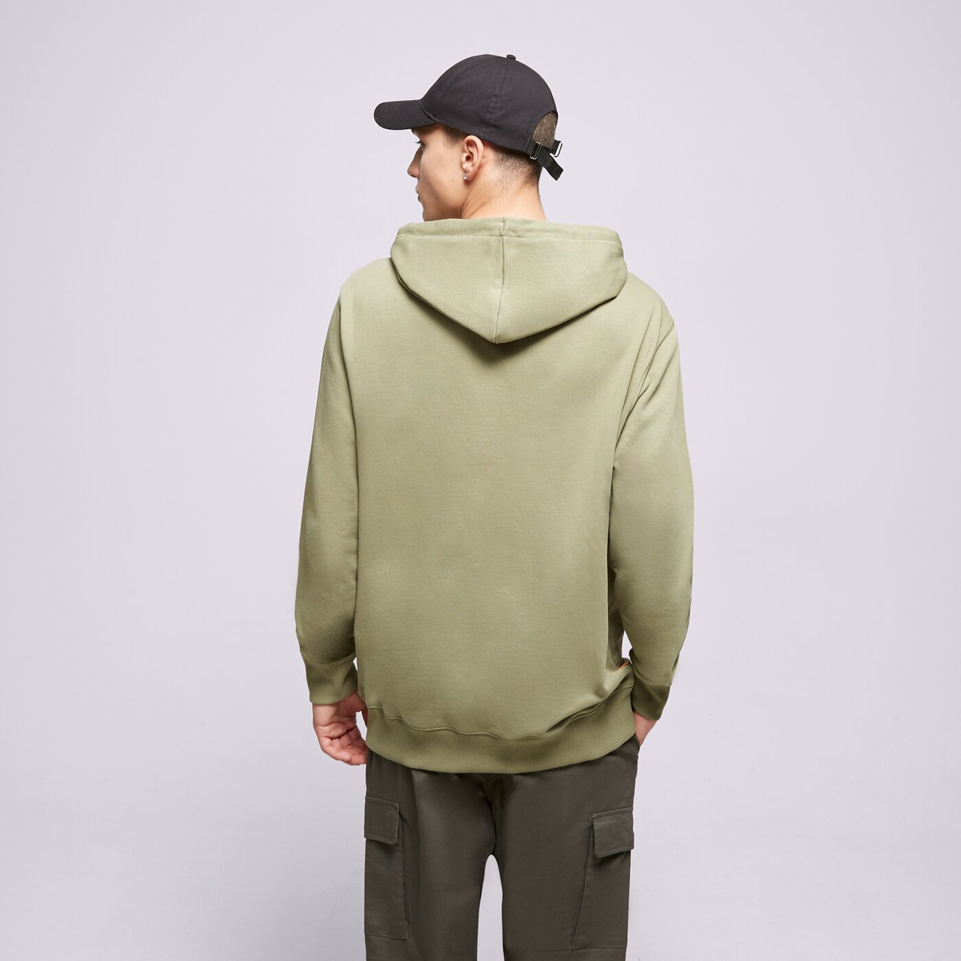 TIMBERLAND HOODIE LINEAR LOGO Khaki