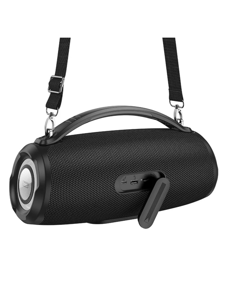 HOCO Hoco tragbarer LED Bluetooth Lautsprecher in Schwarz RGB-Beleuchtung in Schwarz günstig kaufen onesize