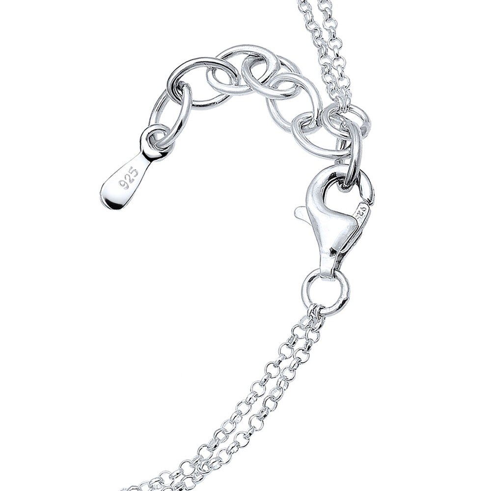 Elli Elli Bracelet Infinity Herz Sterne Tri-Color 925 Silber Bracelet