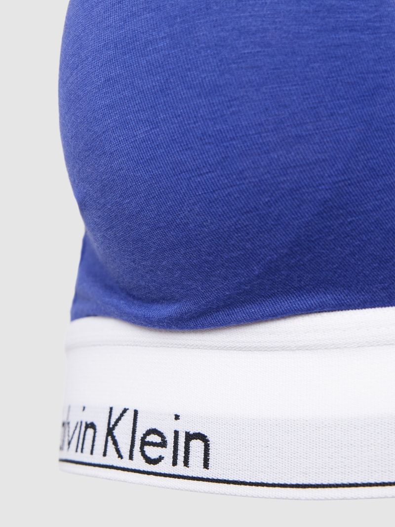 Triangel-BH mit elastischem Logo-Saum in lila