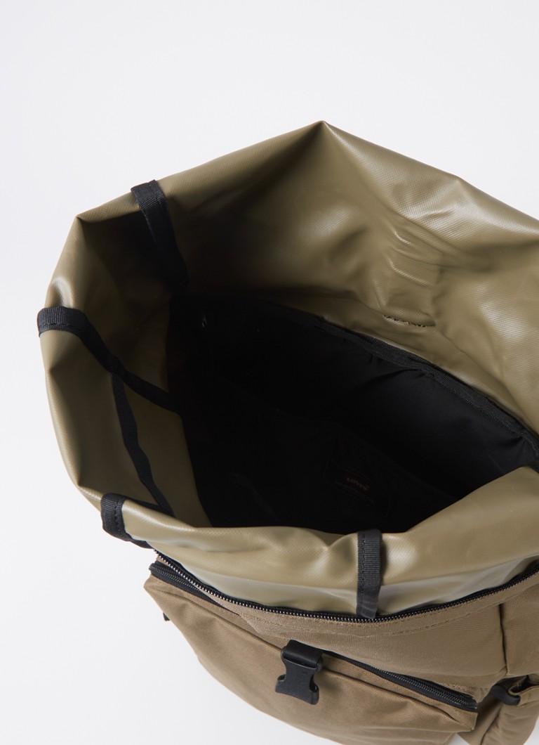 Mochila Levi's com compartimento para laptop de 15 polegadas e logotipo.