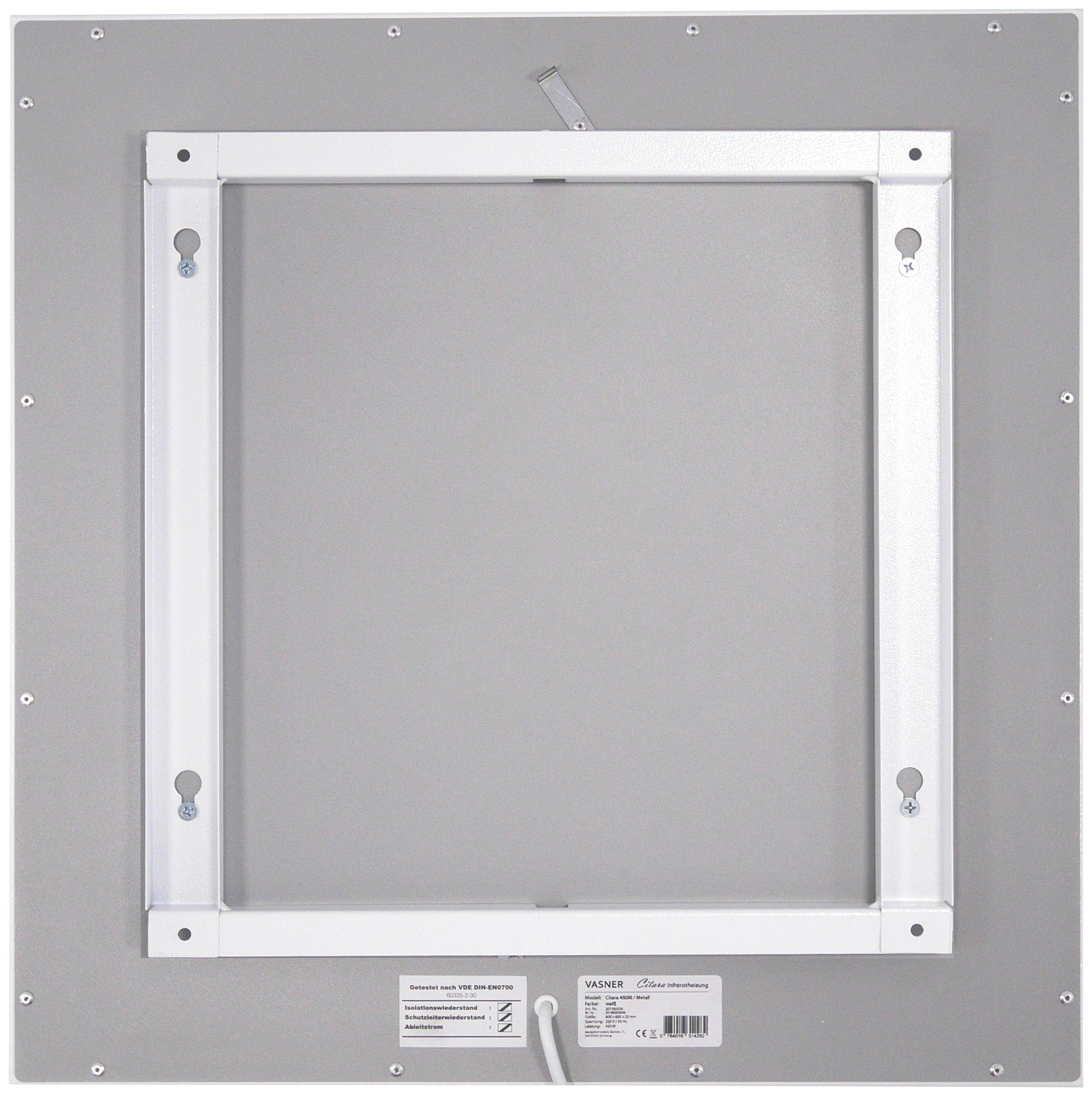 Vasner Infrarotheizung Citara M, Metall, 1100 W, 140x60 cm