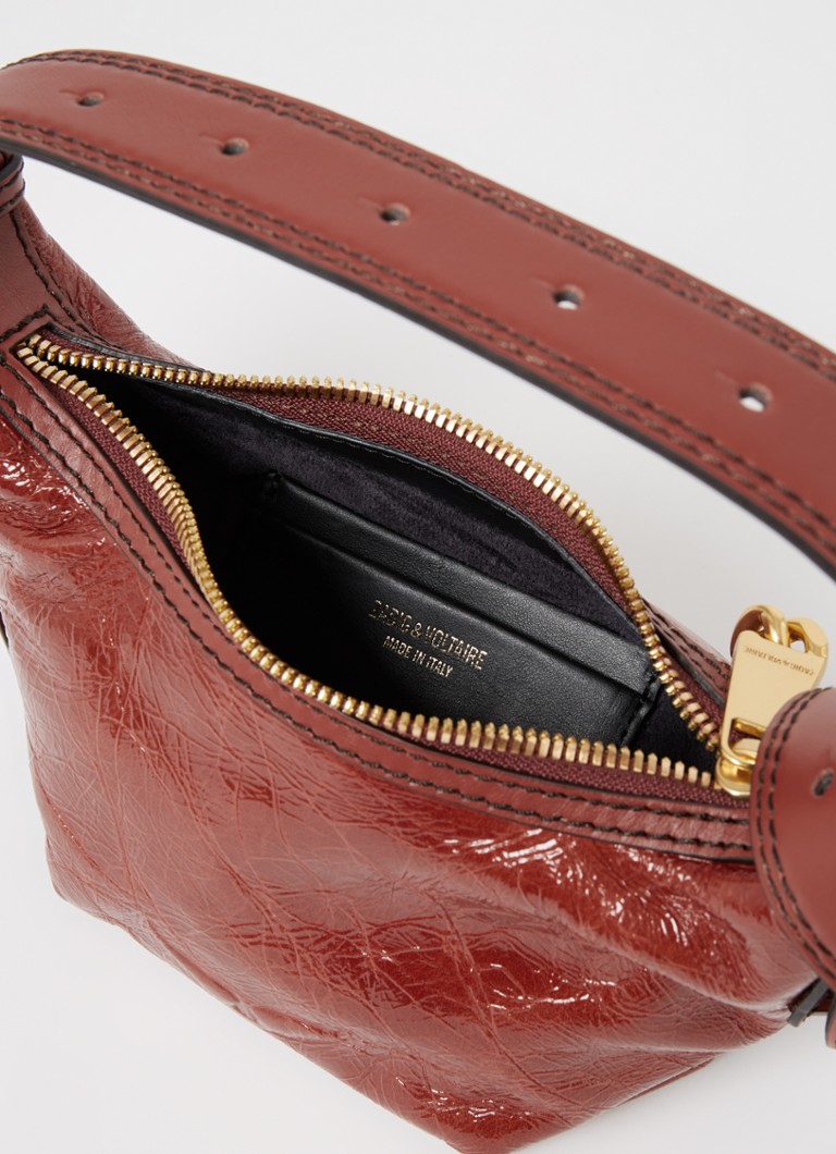 Geanta de umar Zadig&Voltaire Cecilia XS din piele lacuita