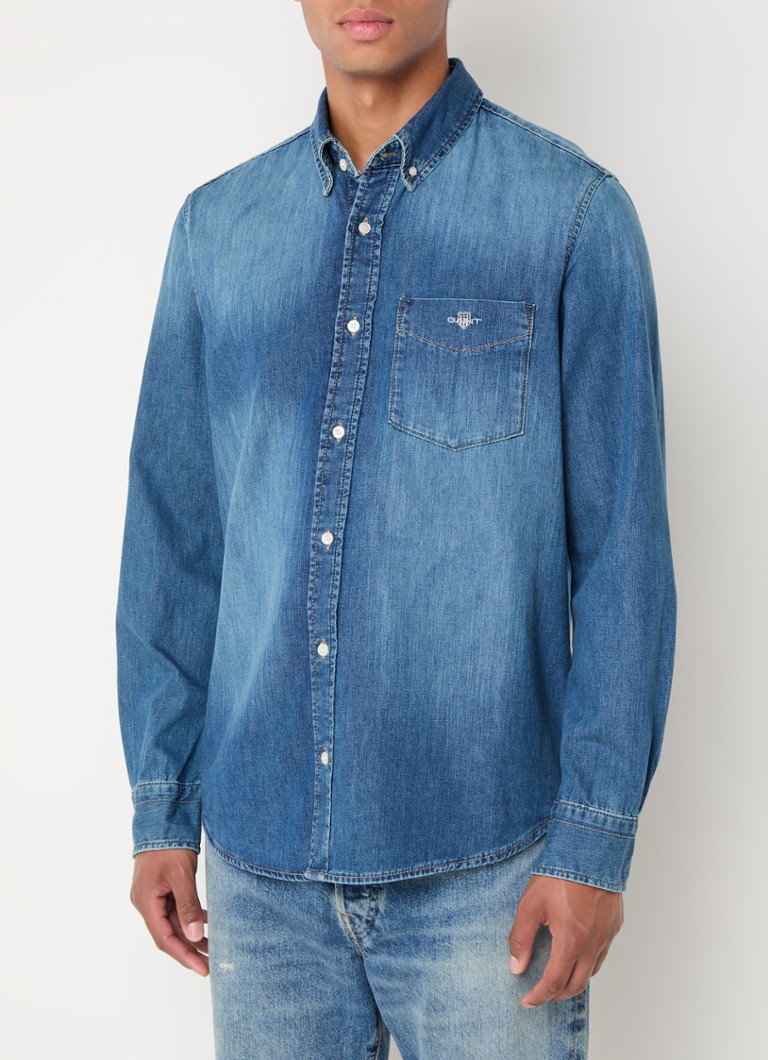 Camicia in denim Gant con taschino sul petto