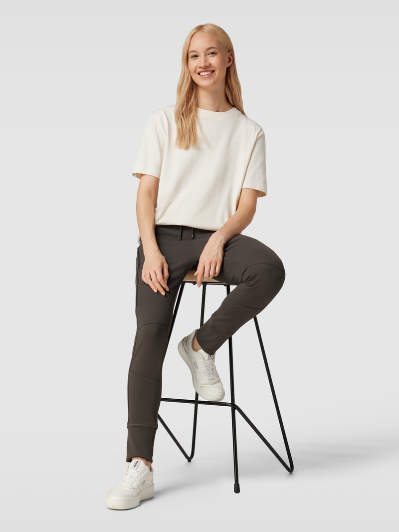 Sweatpants mit Tunnelzug Modell 'Future' in dunkelgrün