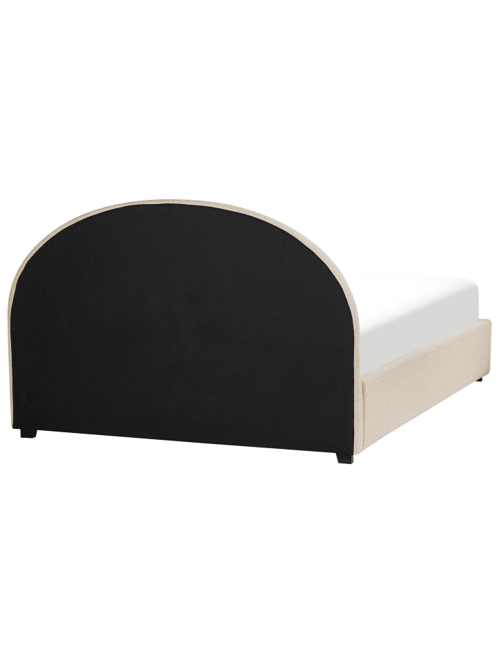 Beliani Doppelbett VAUCLUSE in Beige - (W) 154 x (H) 112 x (L) 214 cm günstig kaufen onesize