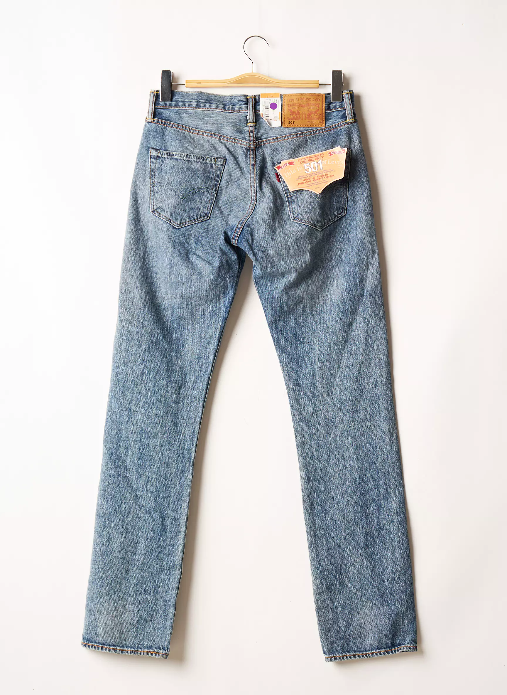 Levis Jeans Coupe Droite Homme couleur bleu