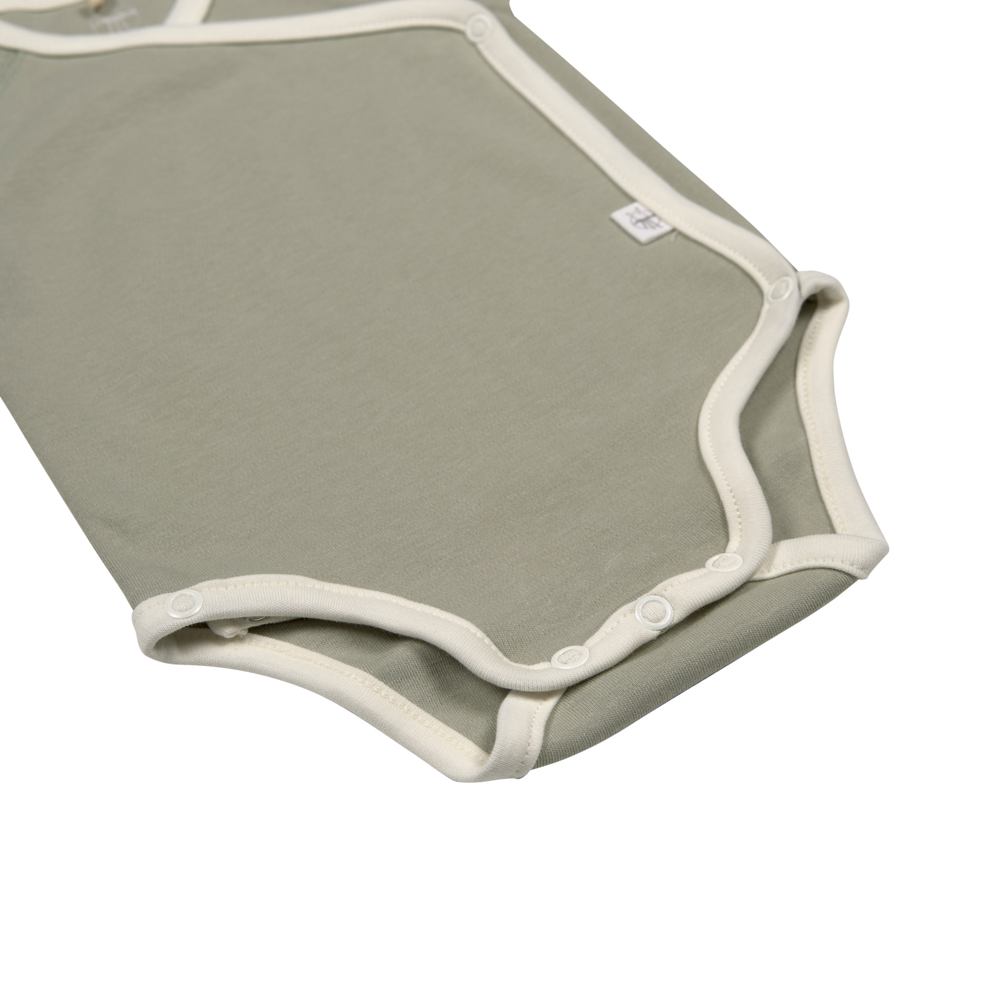 Baby Wickelbody (2er Set) kurzarm - Bio Baumwolle, Rosa Oliv