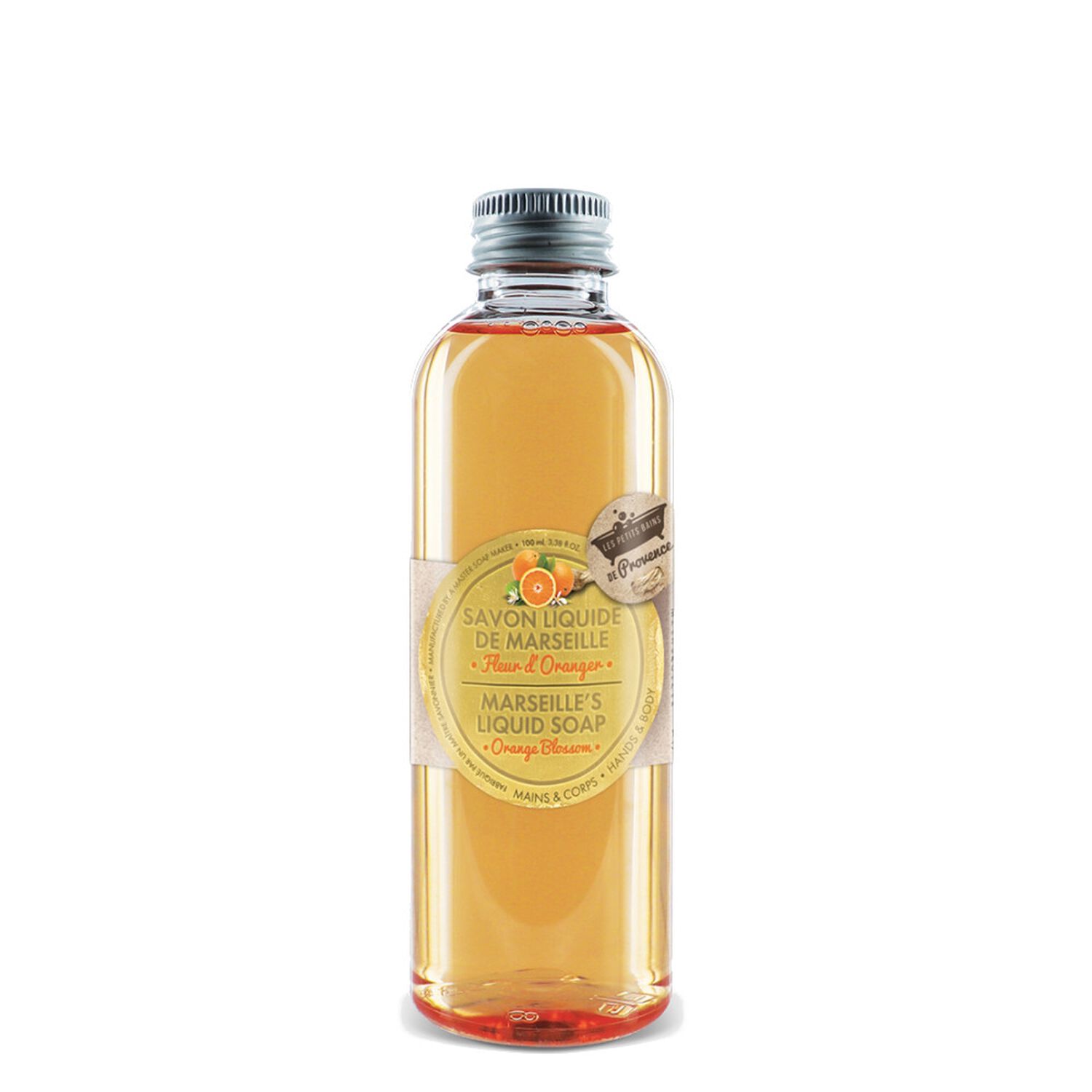 Les Petits Bains de Provence Savon Liquide de Marseille Parfum Fleur D'Oranger