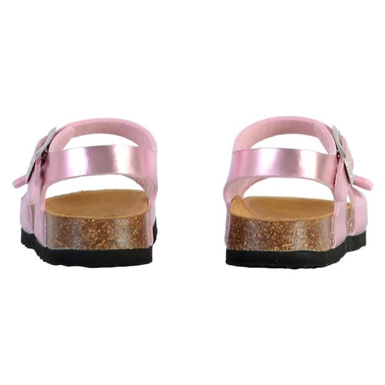 Mules Cuir Enfant Scholl Adalene rose