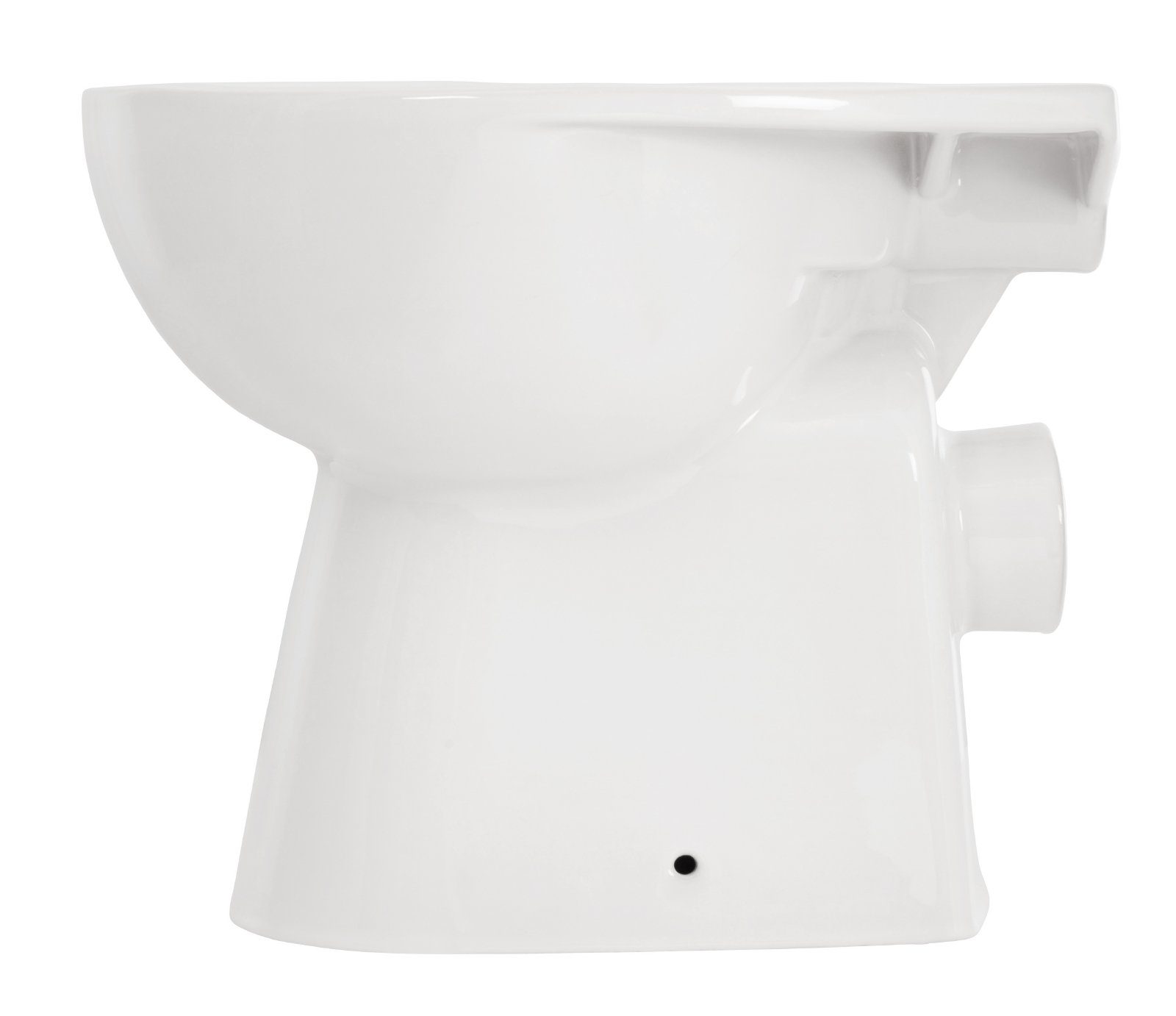 aquaSu Tiefspül-WC, Bodenstehend, Abgang Waagerecht, Stand-WC, spülrandlos, Tiefspüler, Abgang waagerecht, 572408
