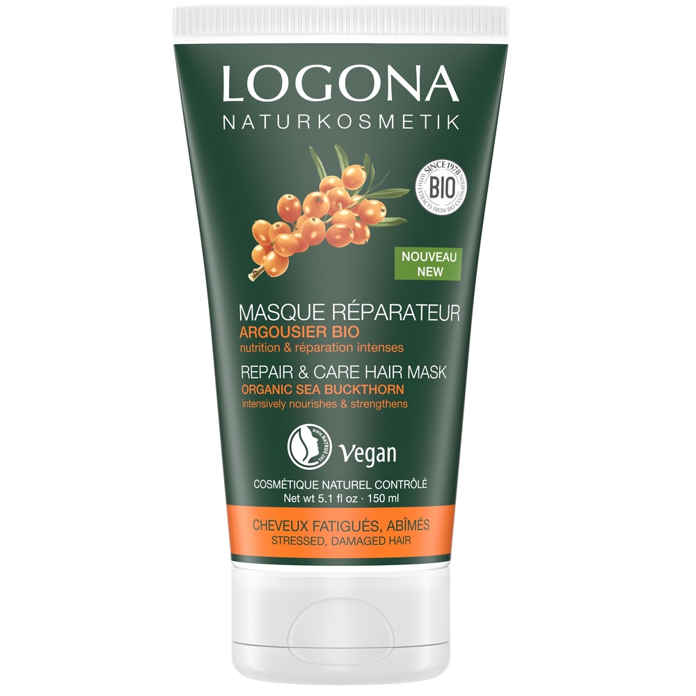 logona Masque reparateur argoursier bio, 150 ml Après shampooing